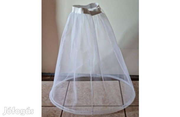 Esküvő ASZ61 - 1 körös fehér gyerek alsószoknya, abroncs, lépéskönnyít