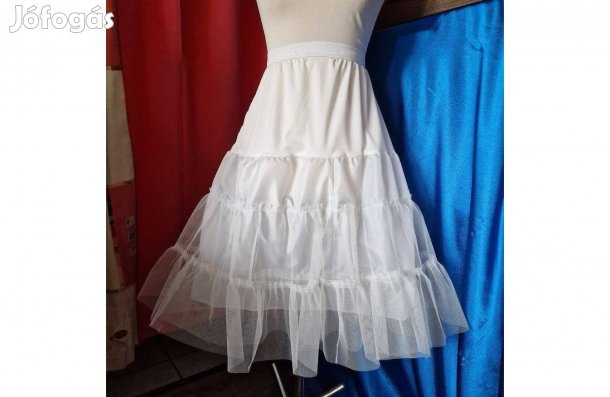 Esküvő ASZ87 Rugalmas felső részű dupla fodros alsószoknya