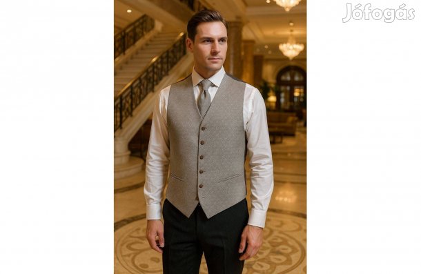 Esküvői/Alkalmi Mellény+nyakkendő szett, Magyar, minőségi