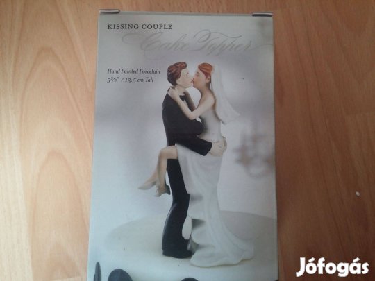 Esküvői porcelándísz- Új, dobozban