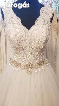 Esküvői ruha 18-002 *** 36-38 méret *** Akciós!