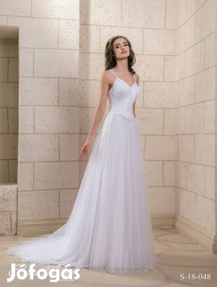 Esküvői ruha 18-048 *** 34-36 méret *** Akciós!