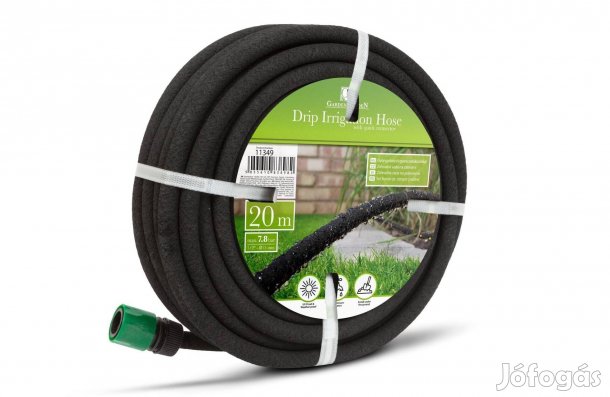 Esőztető Gyöngyözőcső csepegtető tömlő gyorscsatlakozókkal 20 m