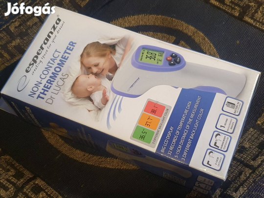 Esperanza Dr.Lucas infrahőmérő, fehér - lila ECT002 - új