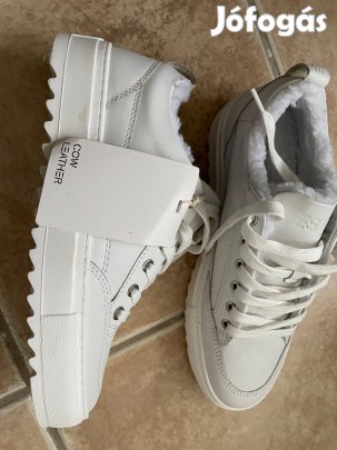 Esprit fehér fűzős bélelt sportcipő 38 méret vadonatúj