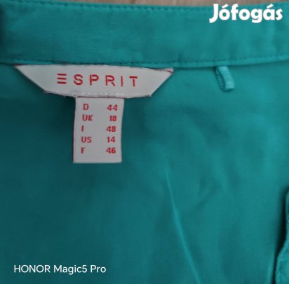 Esprit türkizes női blúz