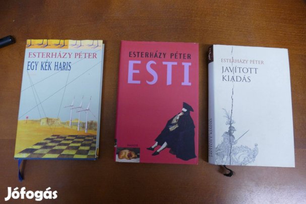 Esterházy Péter könyvcsomag 3 darab egyben eladó