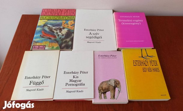 Esterházy Péter könyvcsomag / 7 db könyv