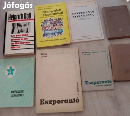Eszperantó nyelvkönyvek, szótárak, könyv