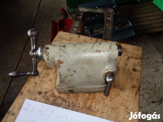 Eszterga szegnyereg mk2-es kúppal támasztócsúcs