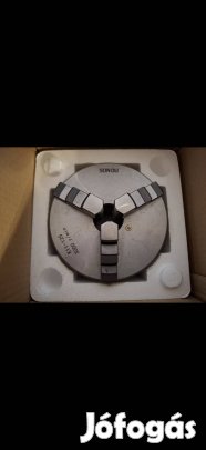 Eszterga tokmány 125 mm-es 3 pofás fordított pofákkal, kulccsal