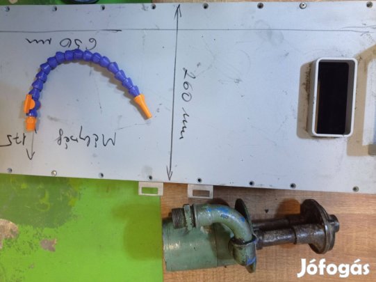 Esztergagép hűtővízszivattyú+alumínium tartály eladó