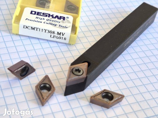 Esztergakés, sdncn (12×12)mm és dcmt 11t308 lapka