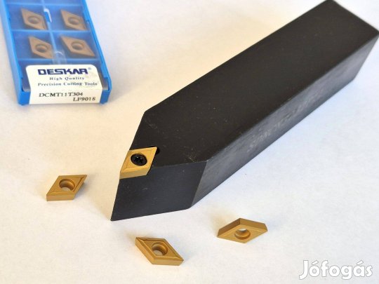 Esztergakés, sdncn (32×32)mm és dcmt 11t304 lapka