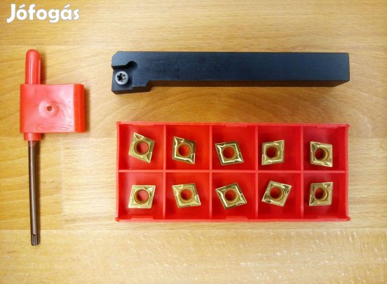 Esztergakés jobbos eszterga kés 12 mm 12x12 szár + 10 db lapka