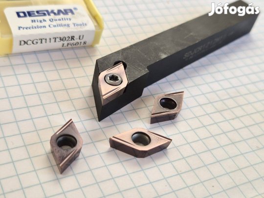 Esztergakés sdjcr (12×12)mm és dcgt 11t302r-u lapka