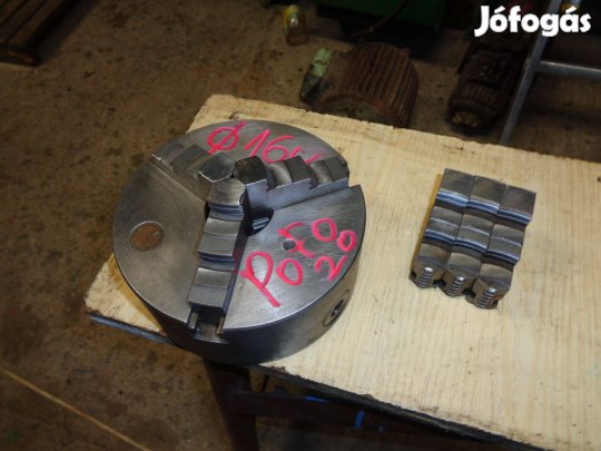 Esztergatokmány lengyel újszerű 160-as eszterga tokmány 3 pofás