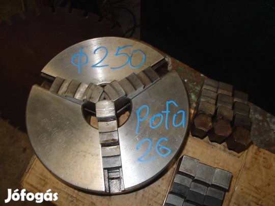 Esztergatokmány magyar 250-es eszterga tokmány 3 pofás