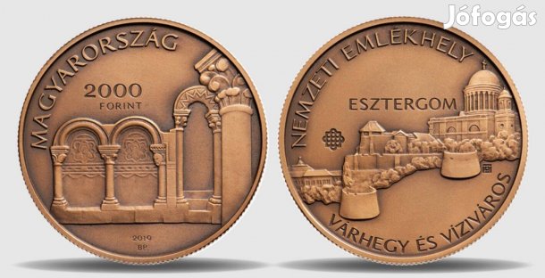 Esztergom, Várhegy és Víziváros színesfém emlékérme