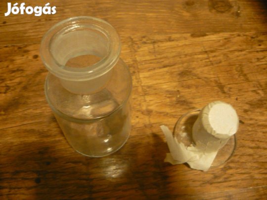 Ételmintás üveg üvegdugóval - 100 ml - 50 db