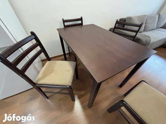 Étkező asztal 4 székkel, új
