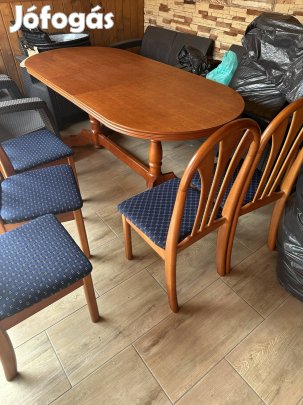 Étkező asztal 6 darab szék szép állapotban  