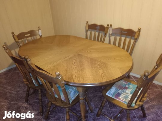 Étkező asztal+tálaló szekrény