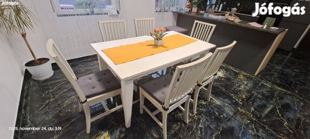 Étkező garnitúra 6 db székkel eladó