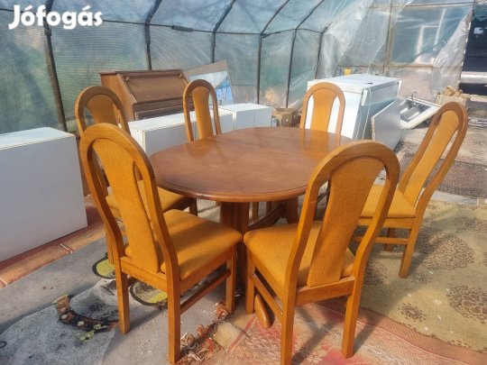 Étkező garnitúra bővíthető asztallal 
