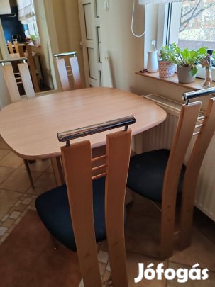 Étkezőasztal 6 székkel eladó