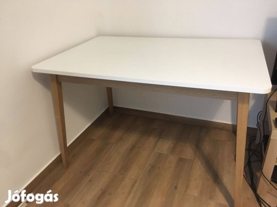 Étkezőasztal Jegind 80x120 fehér/natúr
