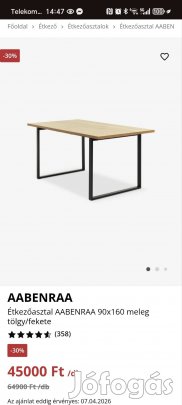 Étkezőasztal Jysk Aabenraa 