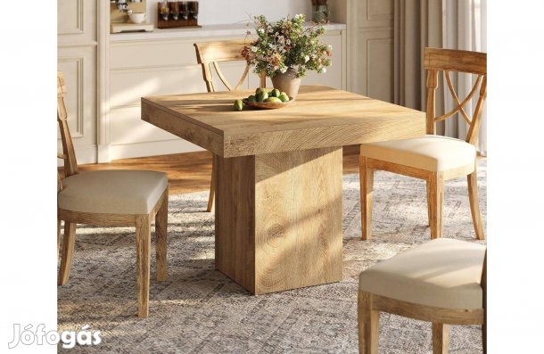 Étkezőasztal,Tribesigns, 4 személyesMDF, 100x100 cm, Új