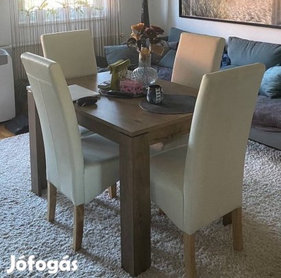 Étkezőasztal , 4 db étkezőszék 