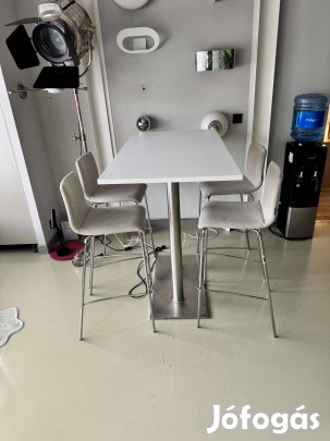Étkezőasztal + bárszékek