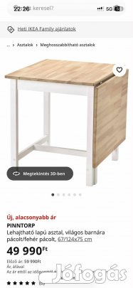 Étkezőasztal eladó