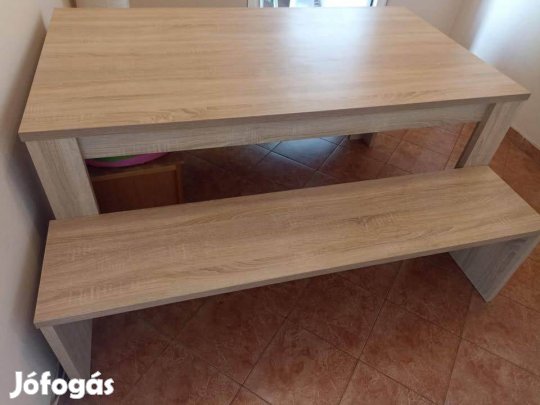 Étkezőasztal garnitúra padokkal