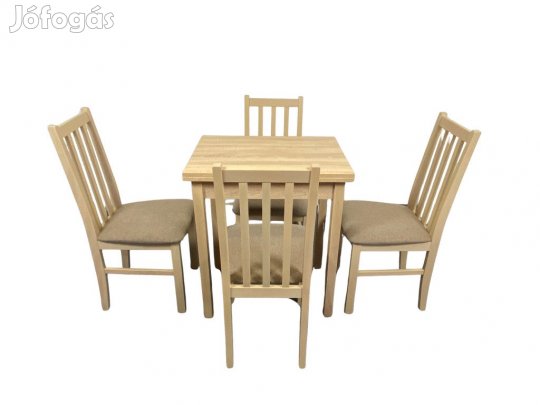 Étkezőgarnitúra asztal+4db szék sonoma T9019