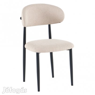 Étkezőszék, bézs szövet/fekete, ZAJDA TYP 1