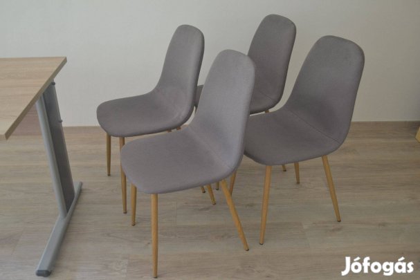 Étkezőszék kagyló forma szövet borítással 4db