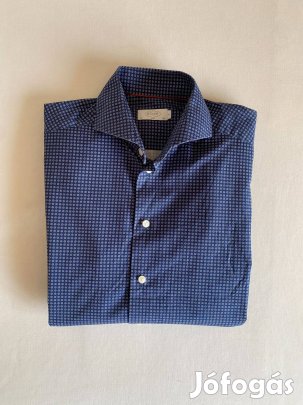Eton férfi elegáns aprómintás ing, 40-es, M-es