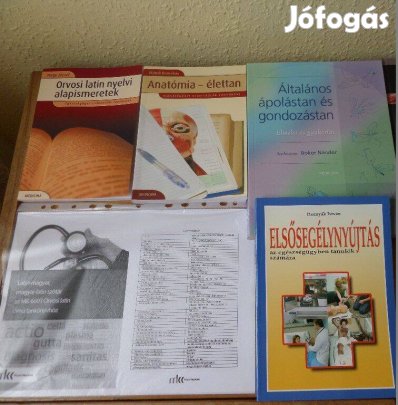 Eü szakönyvek,ápolástan,anatomia,orvosi latin stb Uj egyben,vag bontva