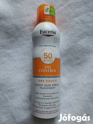 Eucerin Sun Oil Control Dry Touch Színtelen napozó aerosol spray SPF50