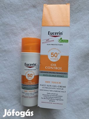 Eucerin Sun Oil Control SPF50+ napozó gél-krém arcra 50 ml