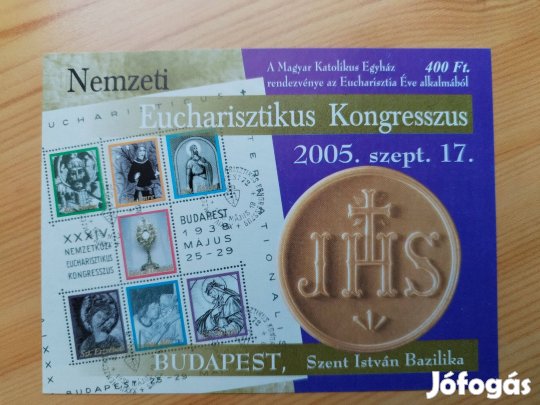 Eucharisztikus Kongresszus sorszámozot emlékív 2005-ös ritka db