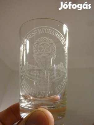 Eucharisztikus kongresszus 1938 emlékpohár eladó