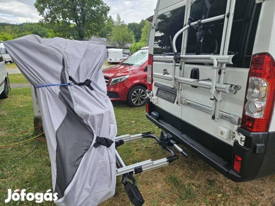 Eufab Ebike komp. kerékpárszállító vonóhorog (újszerű) + Védőhuzat