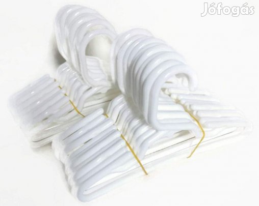 Euret 24db fehér vállfa-műanyag, OUTLET termék