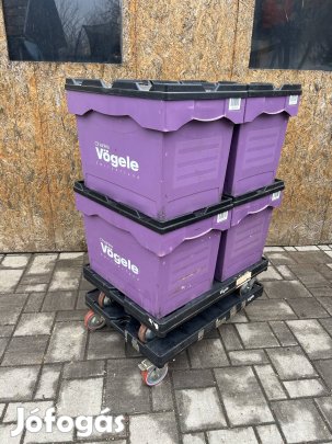 Eurobox, tárolódoboz, láda, konténer guruló