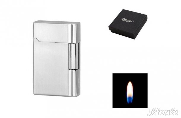 Eurojet szivar öngyújtó - króm színű szálcsiszolt